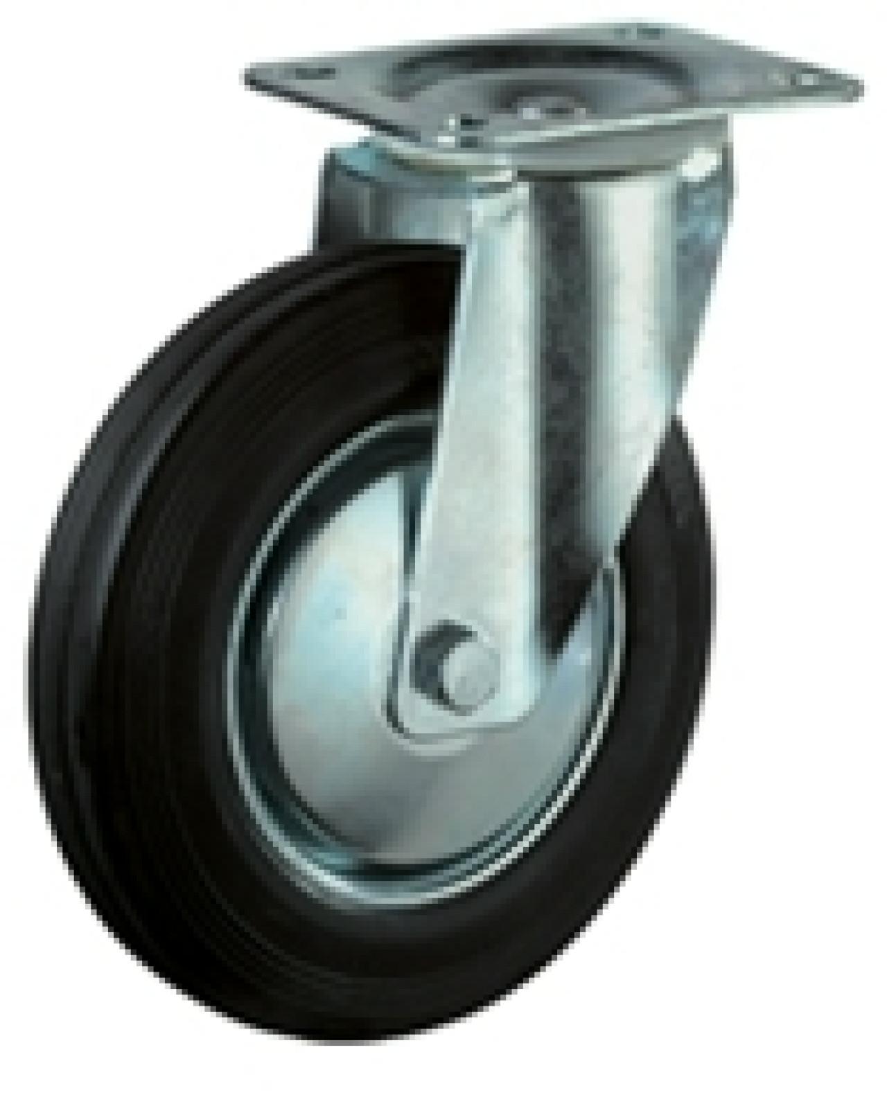 Talpas kerék 160 L400.B55.161 forgó villa fekete terhelhető: 135kg (BS)