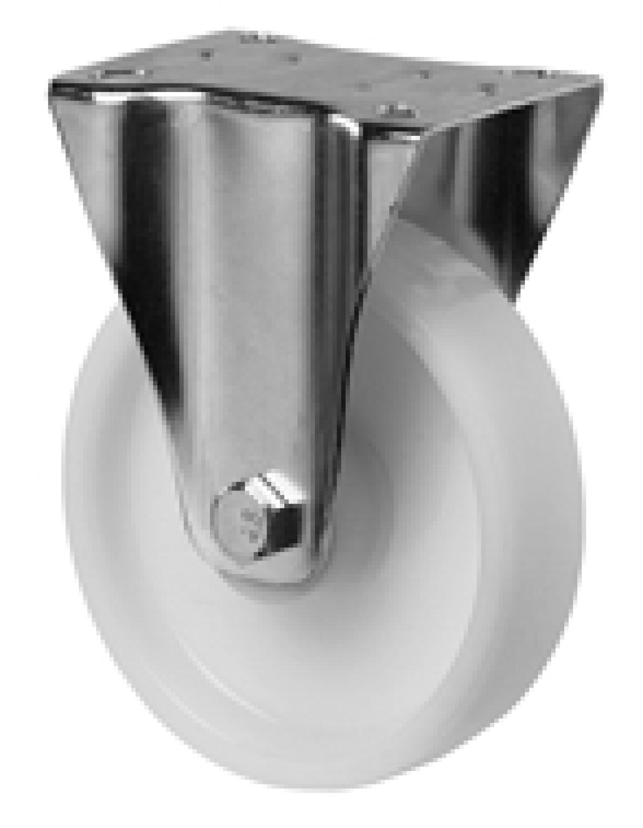 Talpas kerék 125 L410.B10.125 fix villa PA fehér terhelhető: 175kg (BS)