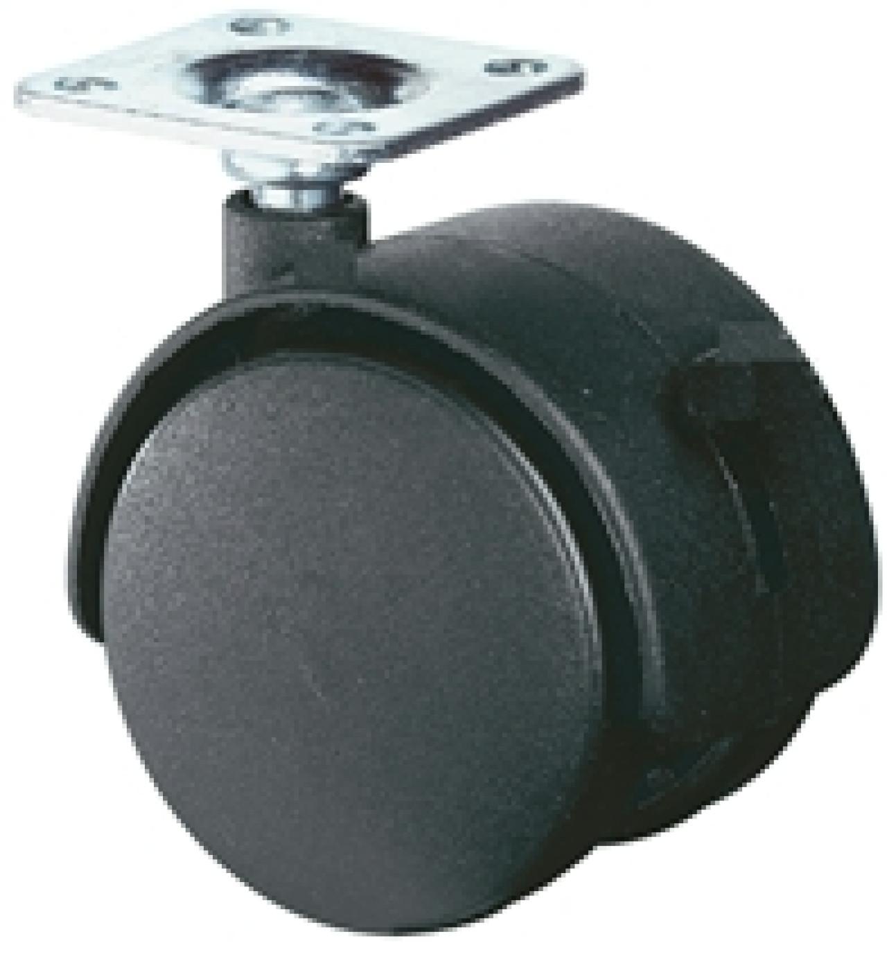 Bútorgörgő 40 F75.040.PL talpas forgó terhelhető: 30kg (BS)