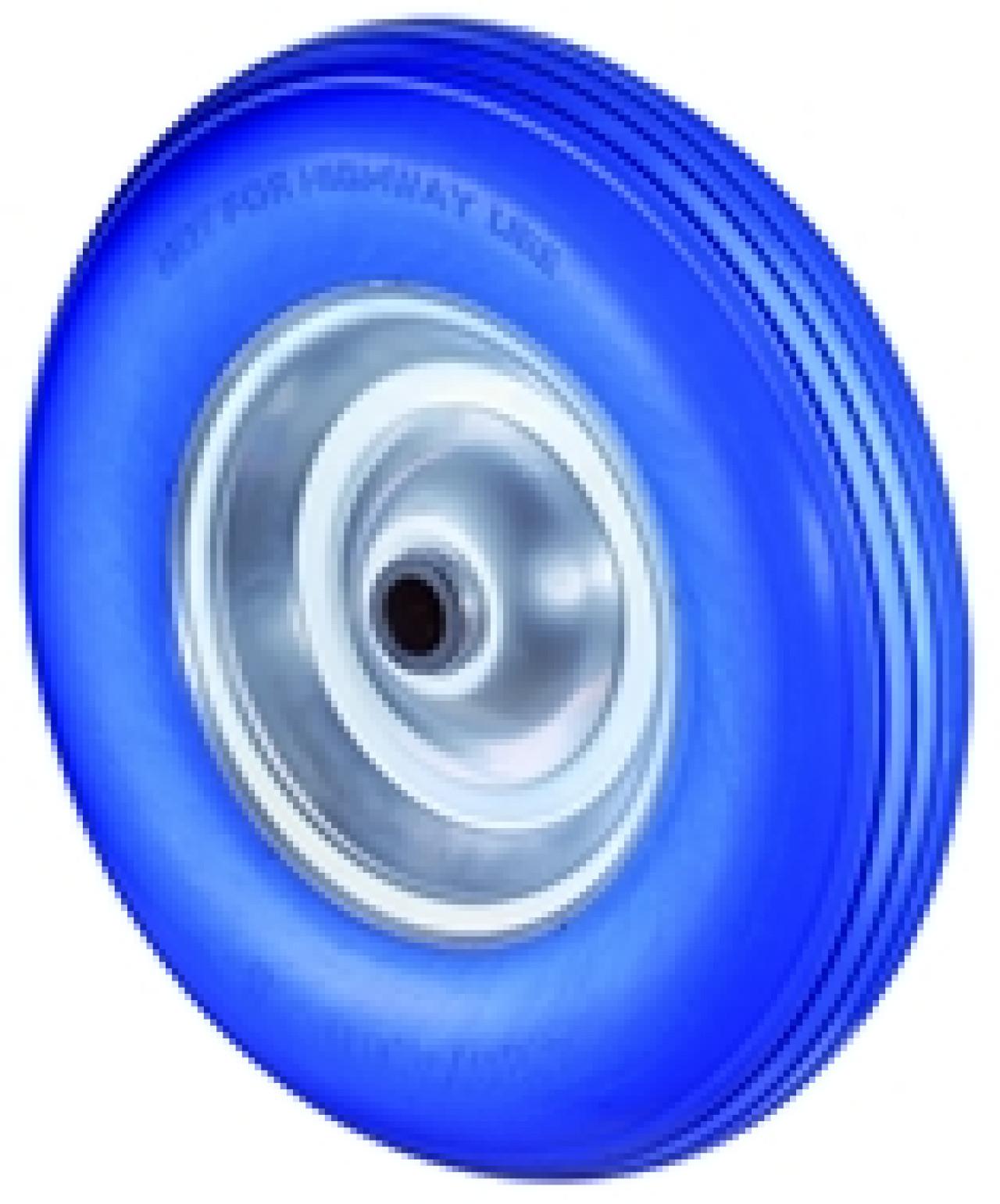 Alapkerék 400 C91.400 kék PU defektmentes terhelhető: 200kg  (BS)