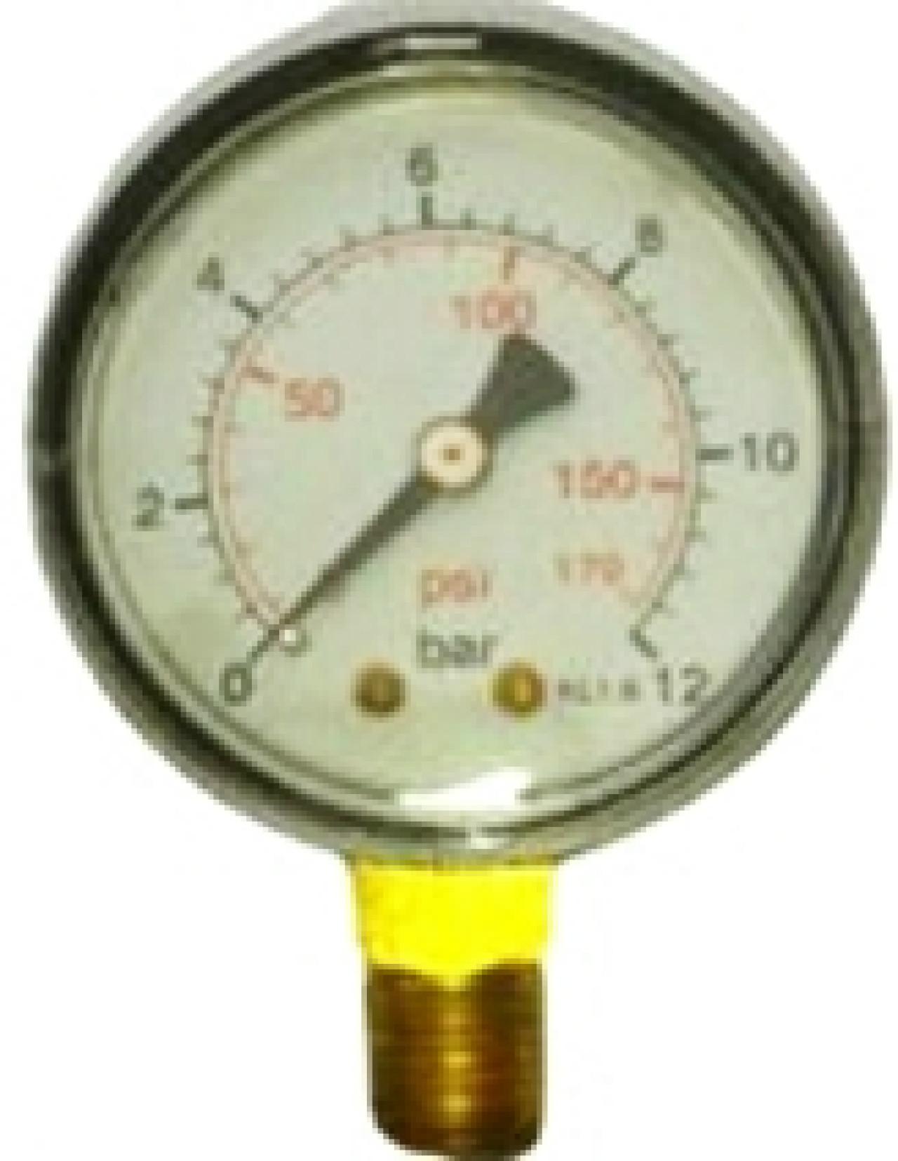 Manométer 40mm 1/8" 0-1bar MPS-40-0/1B alsó (AZP)