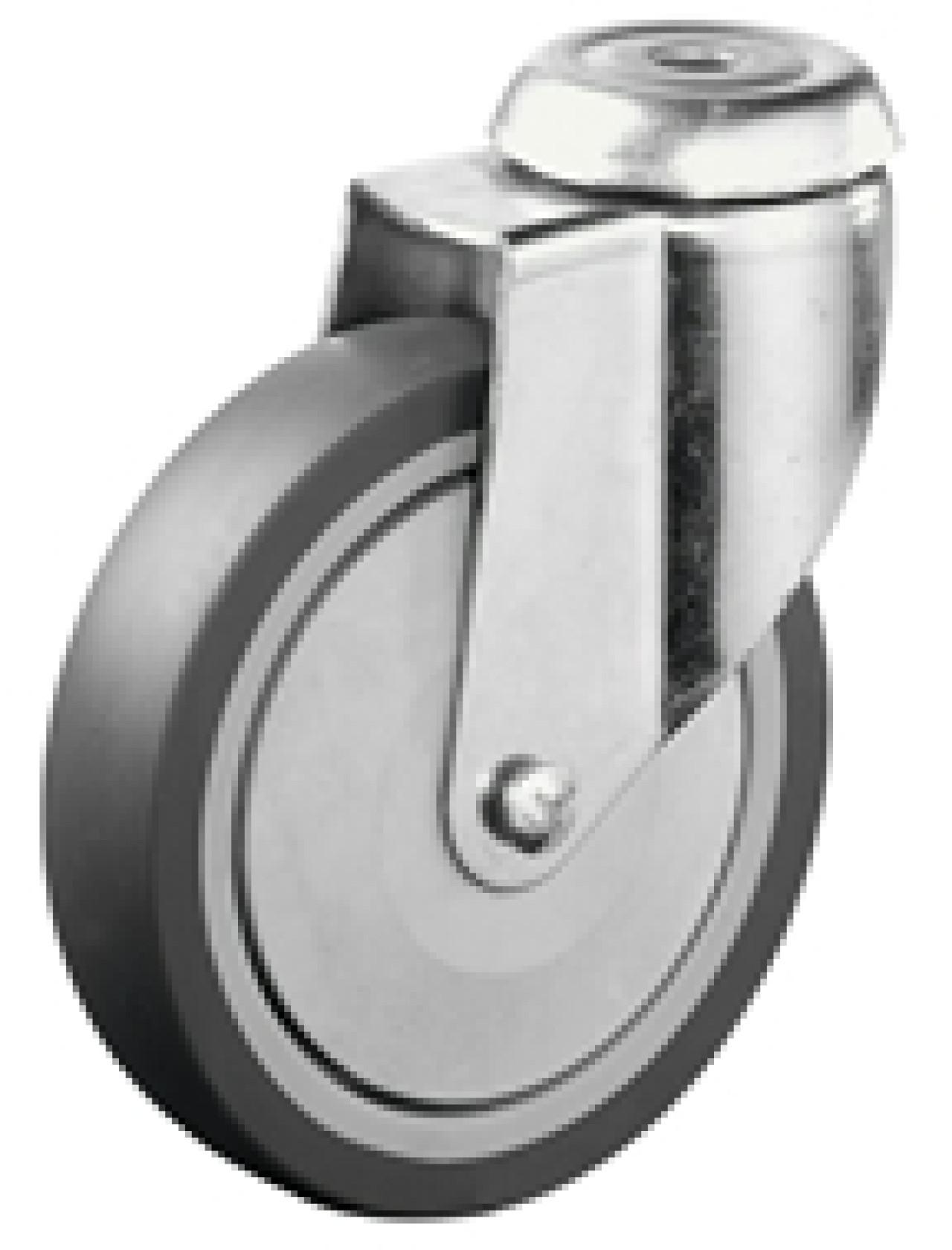 Hátfuratos kerék 100 C101.A85.100 forgó villa szürke terhelhető: 80 kg (BS)