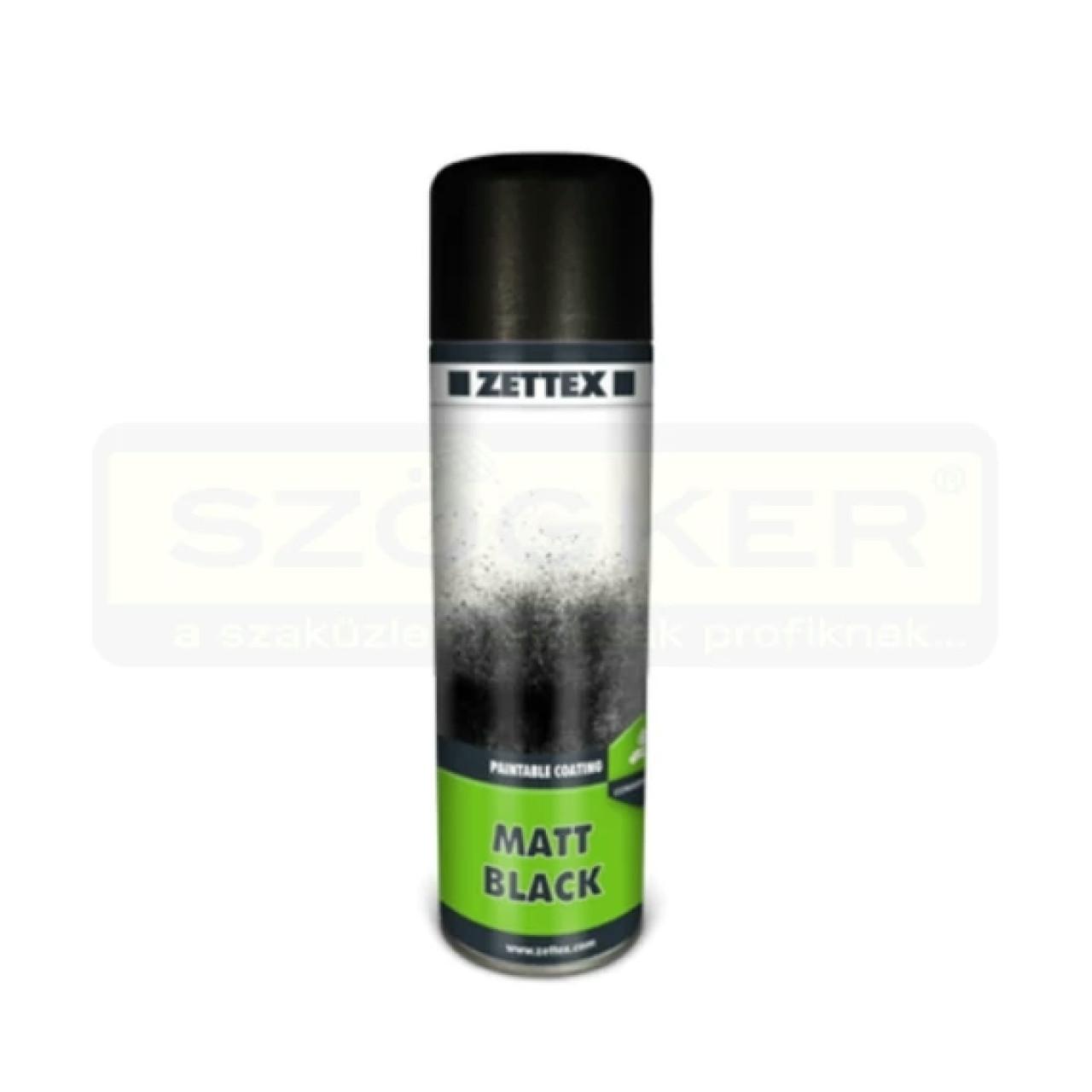 Festék spray 500ml matt fekete (ZET)