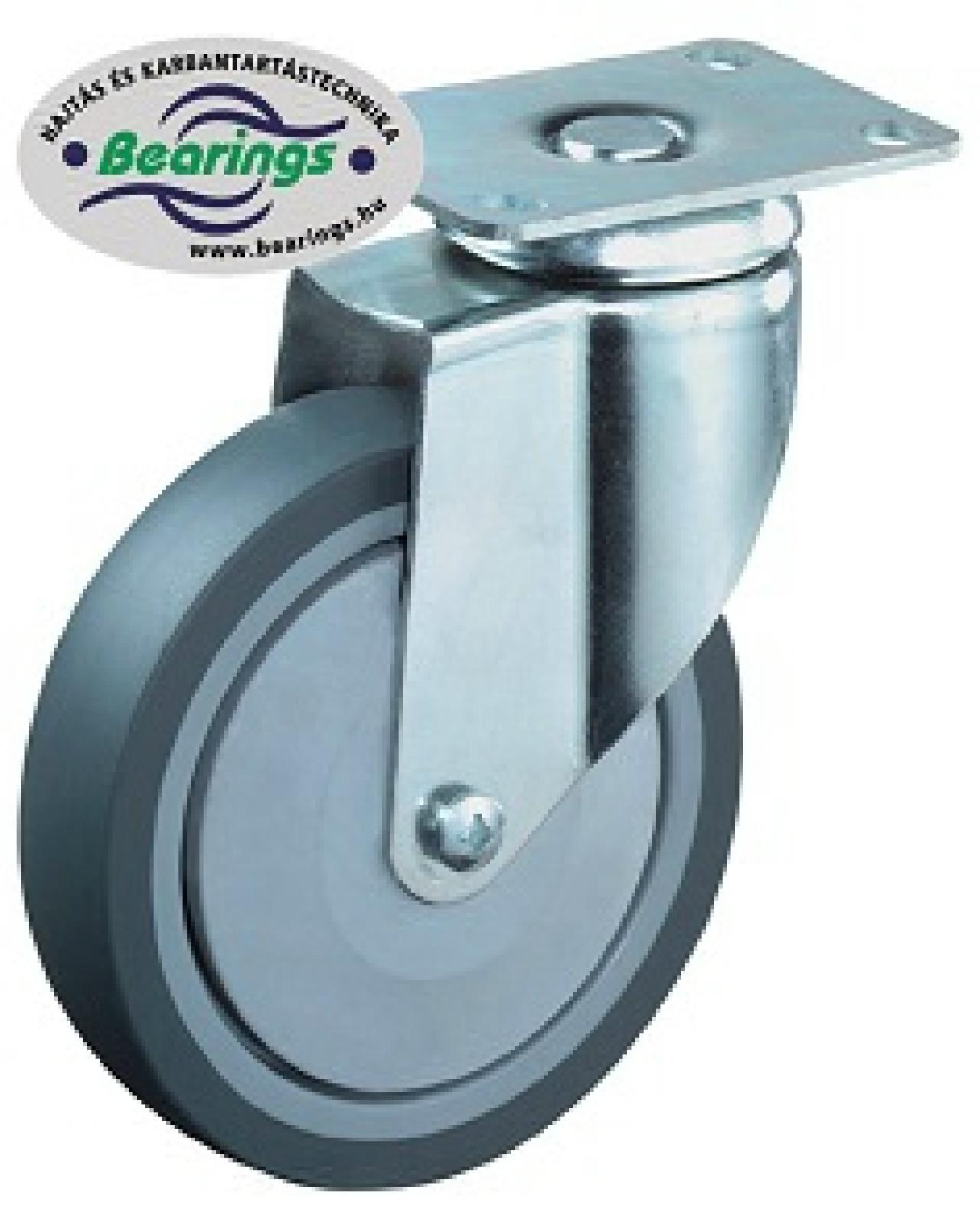 Talpas kerék 80 C100.A85.081 forgó villa szürke terhelhető: 80kg (BS)