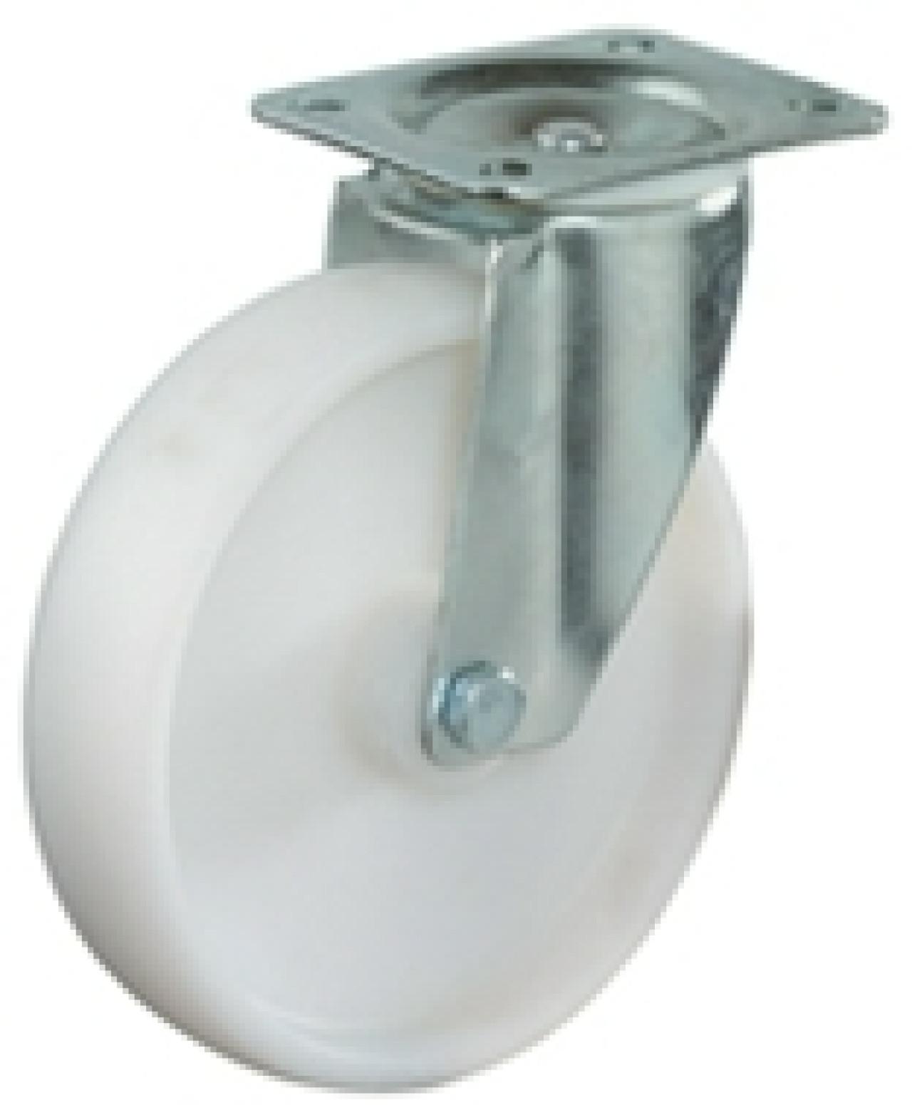 Talpas kerék 125 L400.B10.125 forgó villa PA fehér terhelhető: 175kg (BS)
