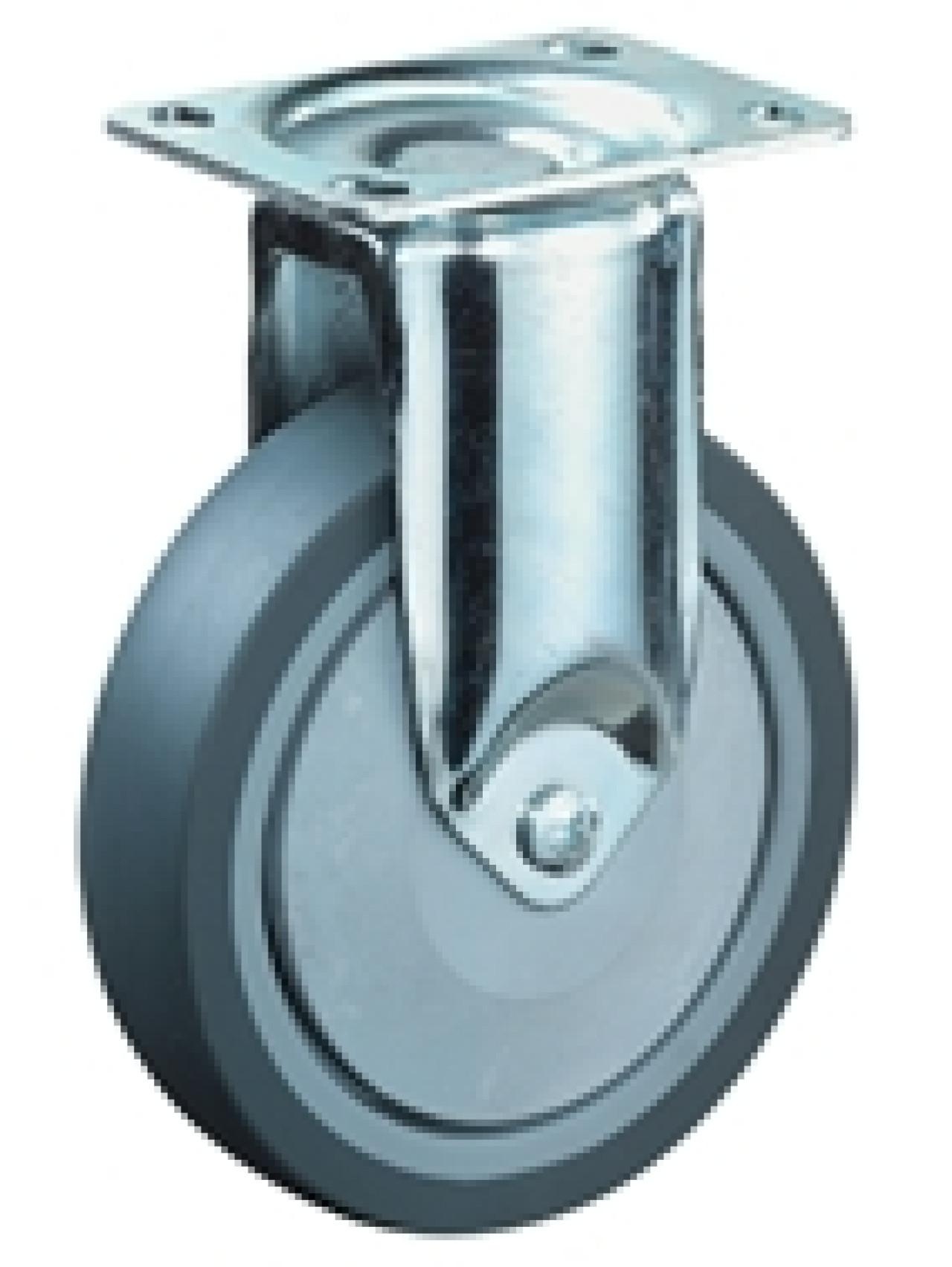 Talpas kerék 100 C110.A85.100 fix villa szürke terhelhető: 80kg (BS)