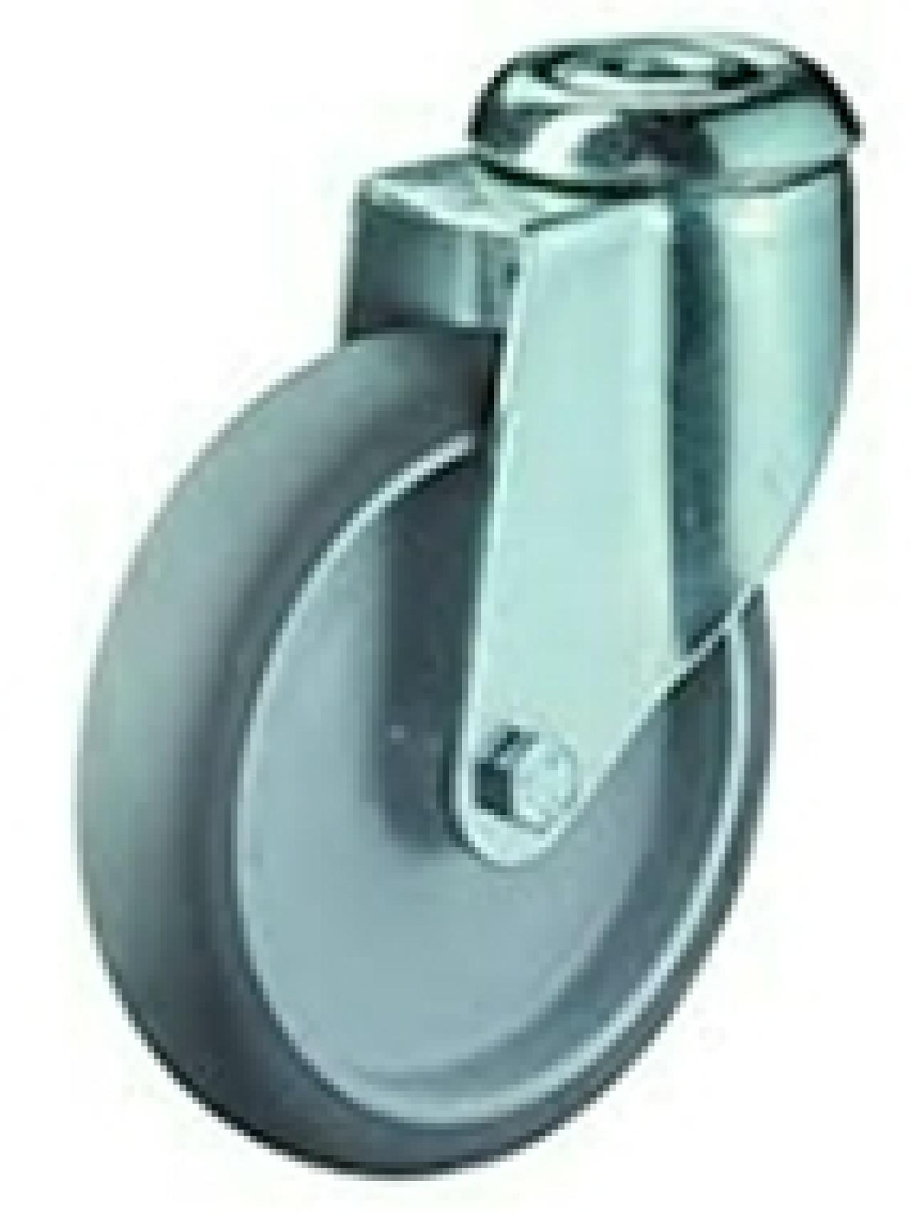 Hátfuratos kerék 100 C101.A80.100 forgó villa szürke terhelhető: 80 kg (BS)