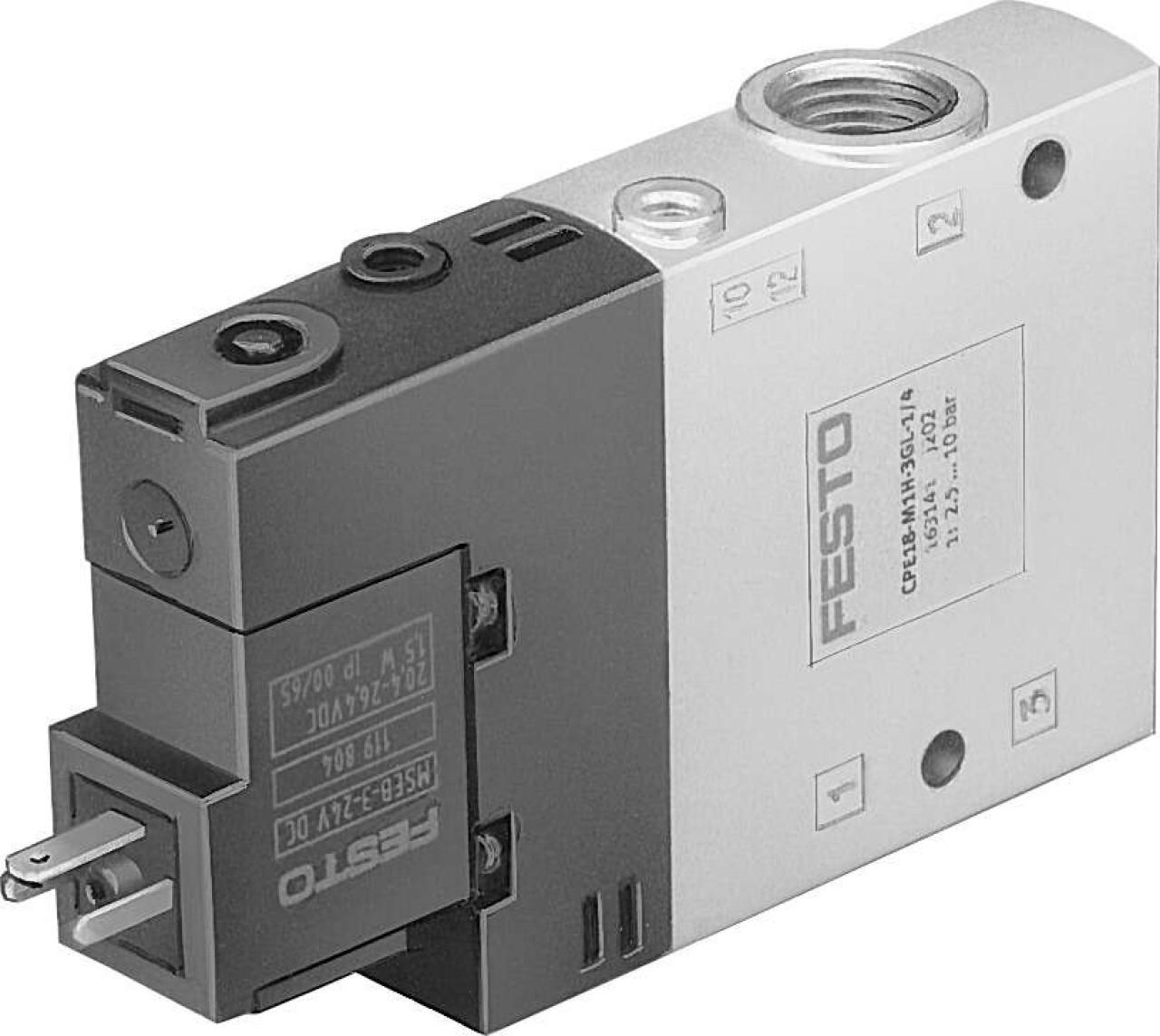 Mágnesszelep 3/2-1/4" CPE18-M1H-3GL-1/4 163141 monostabil (FES)
