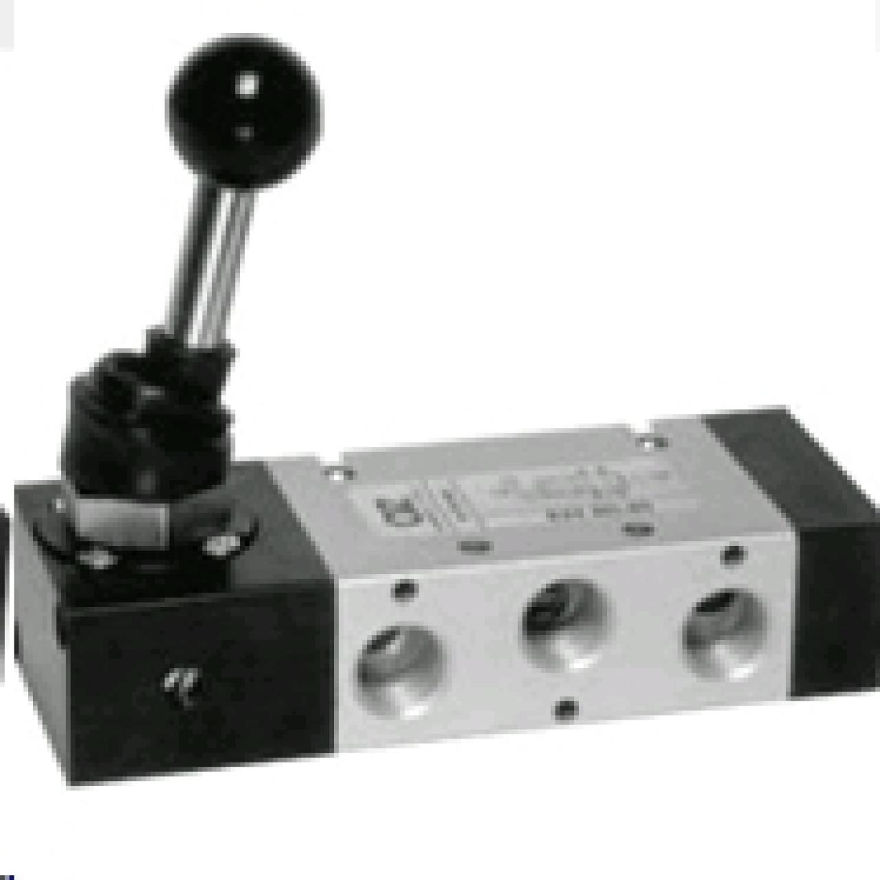 Szelep 5/2-1/4" 522 ML90 kézi karos (AZP)