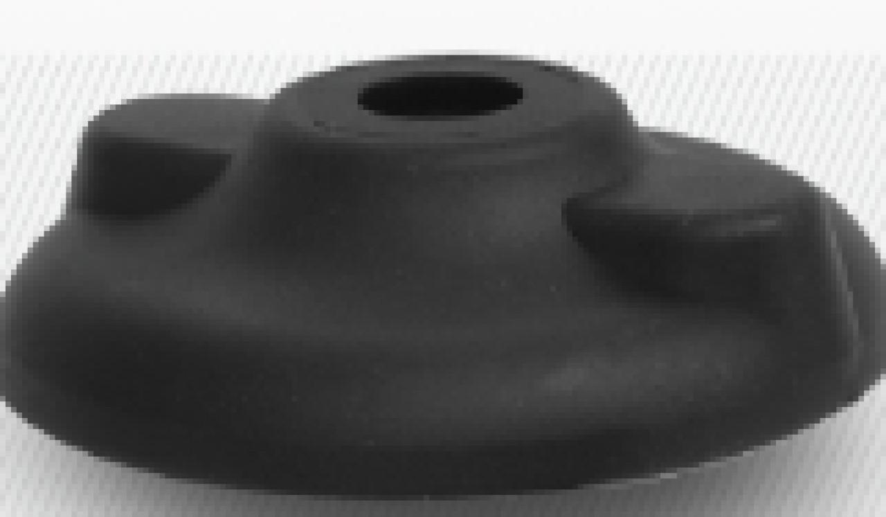 Gépláb talp 80/20mm R12,4 műanyag, lefúrható 1000kg (EU)