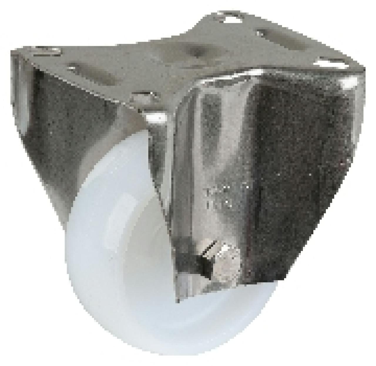 Talpas kerék 80 H110.A90.080 inox fix villa PA fehér terhelhető 100 kg (BS)